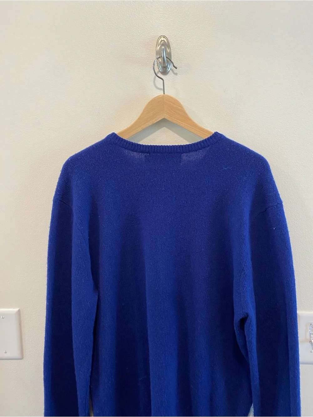 Vintage Polo Ralph Lauren Mens V Neck Sweater size large 100% lambswool preppy